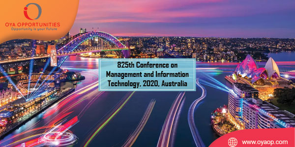 825th Conference on Management and IT, 2020, Australia