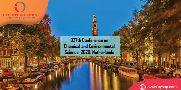827th Conference on Chemical and Environmental Science, 2020
