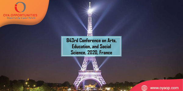 843rd Conference on Arts, Education, and Social Science, 2020, France