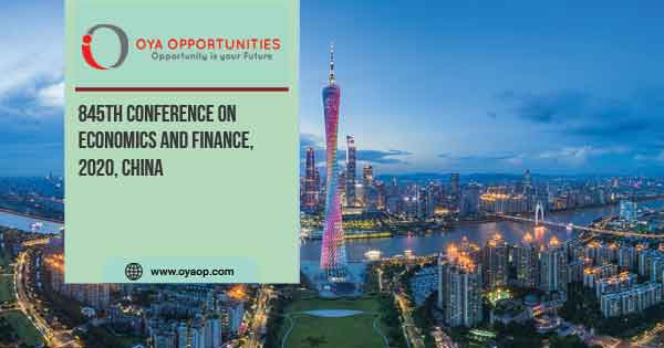 845th Conference on Economics and Finance, 2020, China