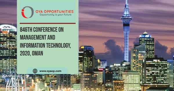 846th Conference on Management and Information Technology, Oman