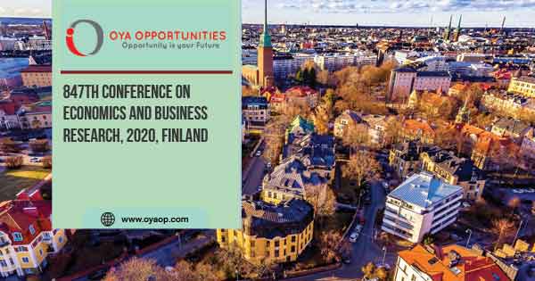 847th Conference on Economics and Business Research, 2020, Finland