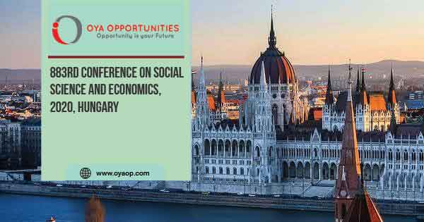 883rd Conference on Social Science and Economics, 2020, Hungary