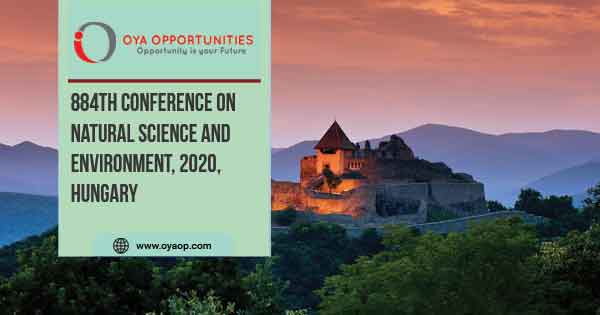 884th Conference on Natural Science and Environment, 2020, Hungary