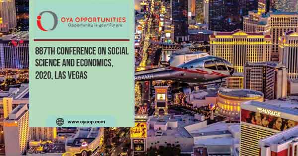 887th Conference on Social Science and Economics, 2020, Las Vegas