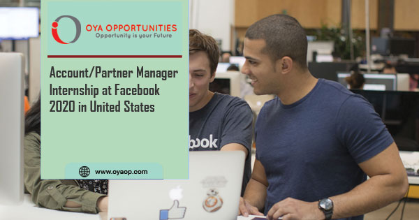 Account/Partner Manager Internship at Facebook 2020
