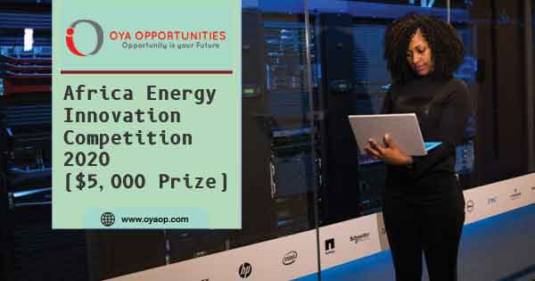 Africa Energy Innovation Competition 2020 ($5,000 Prize)