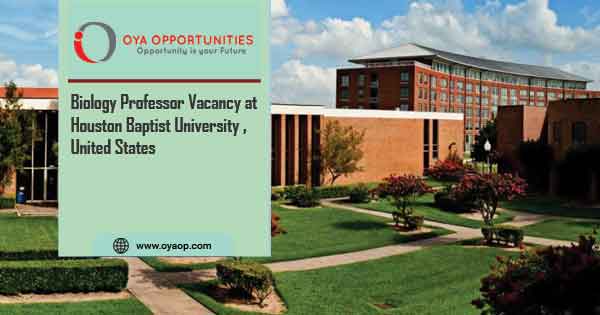 Biology Professor Vacancy at Houston Baptist University