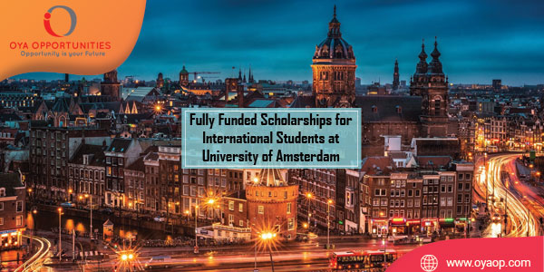 Full Scholarships for International Students at University of Amsterdam