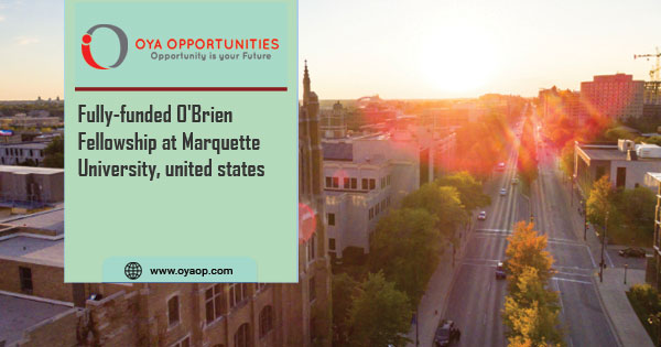 Fully-funded O'Brien Fellowship at Marquette University