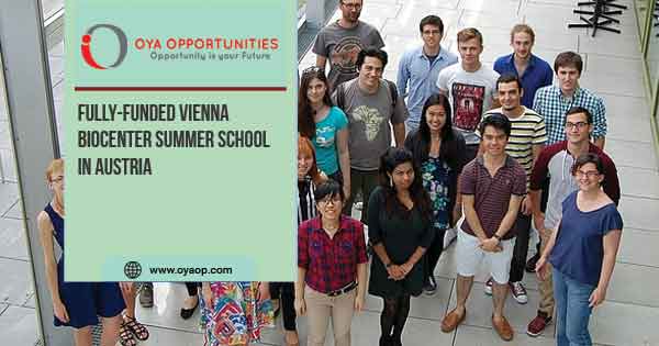 Fully-funded Vienna Biocenter Summer School in Austria 