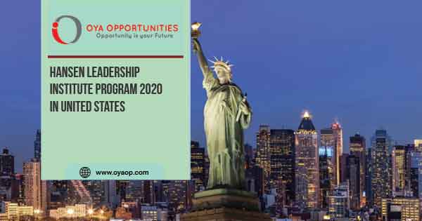 Hansen Leadership Institute Program 2020 in United States