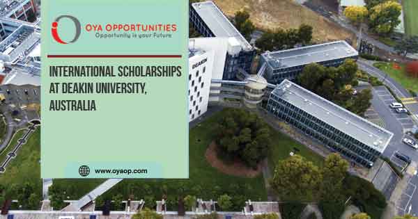 International Scholarships at Deakin University