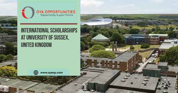International Scholarships at University of Sussex, United Kingdom