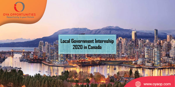 Local Government Internship 2020 in Canada