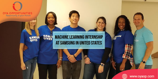 Machine Learning Internship at Samsung in United States