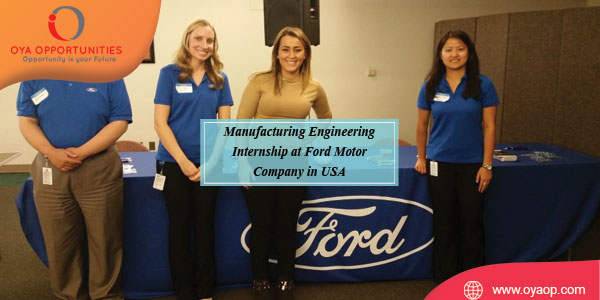 Manufacturing Engineering Internship at Ford Motor Company in USA