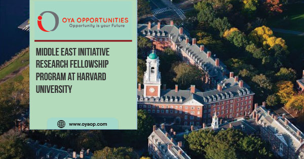 Middle East Initiative Research Fellowship Program at Harvard University