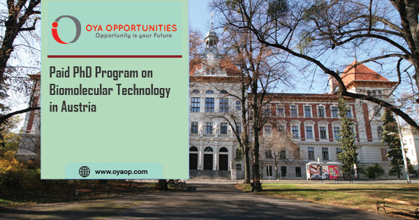 Fully-funded PhD Program on Biomolecular Technology in Austria