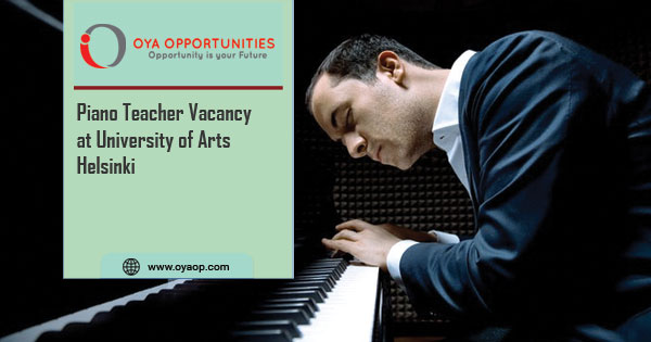 Piano Teacher Vacancy at University of Arts Helsinki