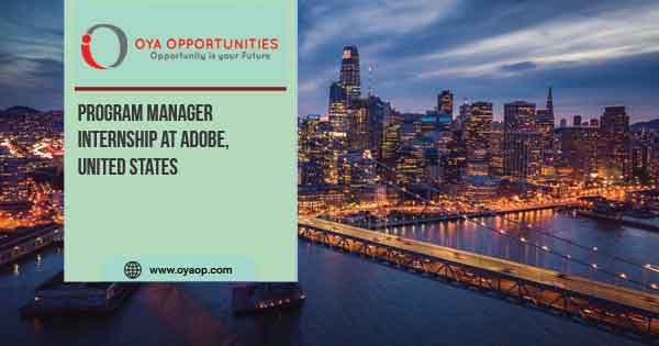 Program Manager Internship at Adobe, United States