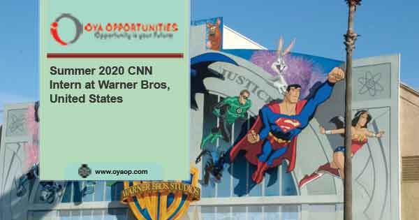 Summer 2020 CNN Intern at Warner Bros, United States
