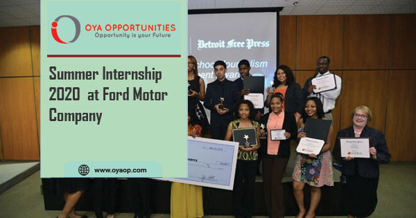 Summer Internship 2020 on Communications at Ford