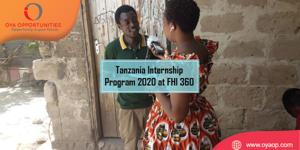 Tanzania Internship Program 2020 at FHI 360