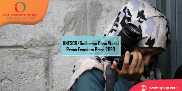 UNESCO/Guillermo Cano World Press Freedom Prize 2020