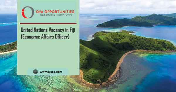 United Nations Vacancy in Fiji (Economic Affairs Officer)