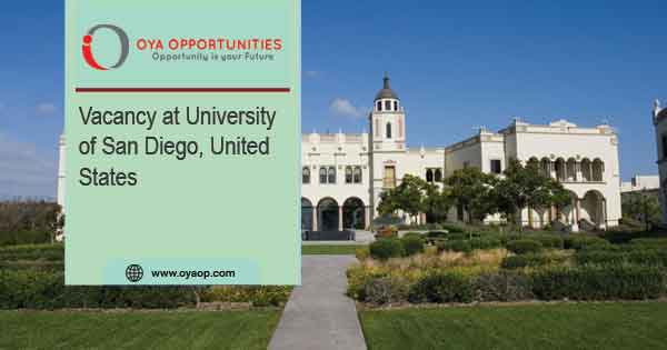 Vacancy at University of San Diego, United States