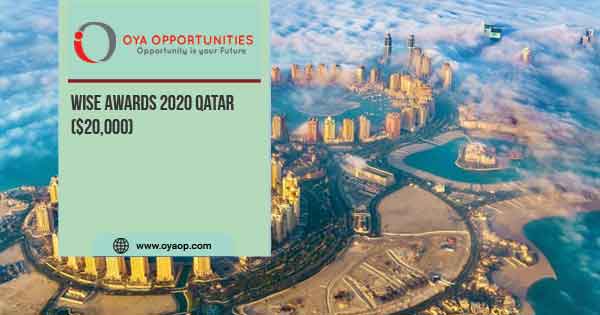 WISE Awards 2020 Qatar ($20,000)