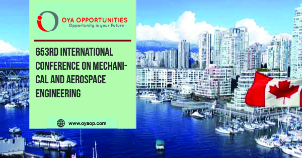 653rd International Conference On Mechanical and Aerospace Engineering