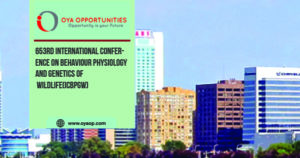 653rd International Conference on Behaviour Physiology and Genetics of Wildlife(ICBPGW)