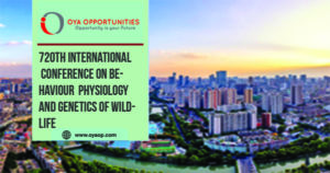 720th International Conference on Behaviour Physiology and Genetics of Wildlife