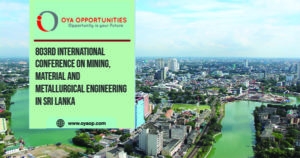 International Conference on Mining, Material and Metallurgical Engineering in Sri Lanka