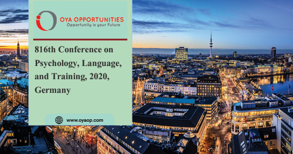816th Conference on Psychology, Language, and Training, 2020, Germany