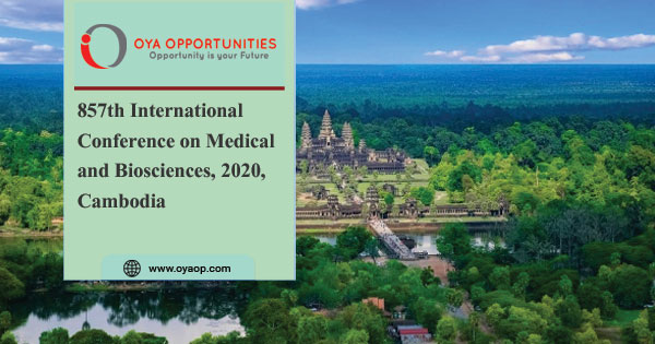 857th Conference on Medical and Biosciences, 2020, Cambodia