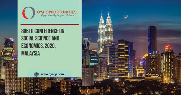 896th Conference on Social Science and Economics, 2020, Malaysia