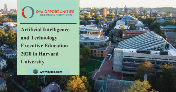 Artificial Intelligence and Technology Executive Education 2020 in Harvard University