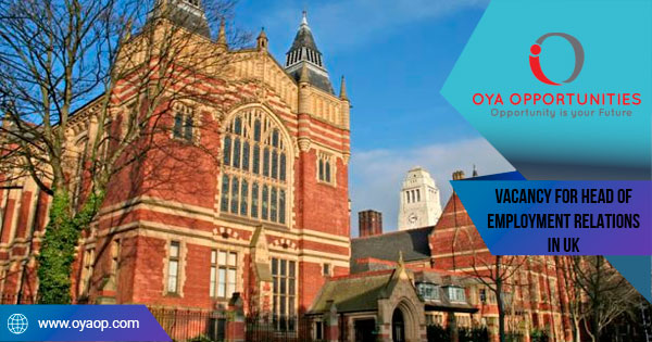 Vacancy for Head of Employment Relations at University of Leeds in UK