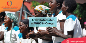 Internship at WHO in Congo