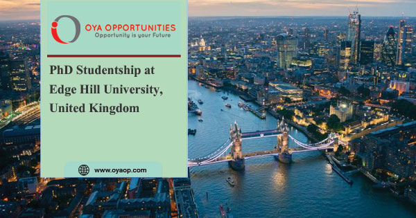 PhD Studentship at Edge Hill University, UK