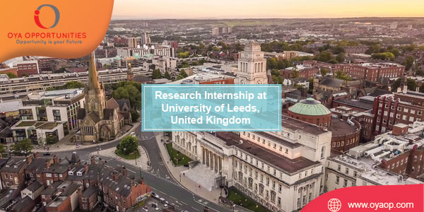 Research Internship at University of Leeds, United Kingdom