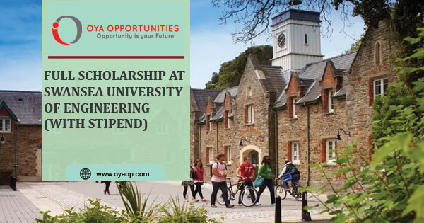 Full Scholarship at Swansea University of Engineering