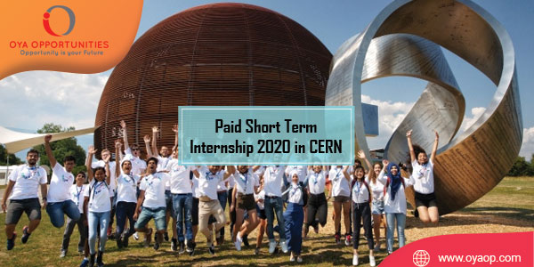Short Term Internship 2020 in CERN (Paid Position)