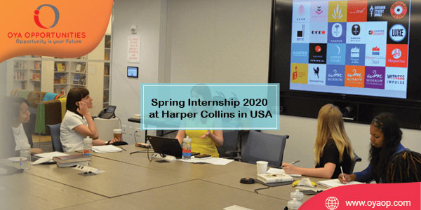 Spring Internship 2020 at Harper Collins in Tennessee
