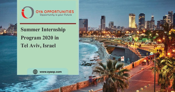 Summer Internship Program 2020 in Israel