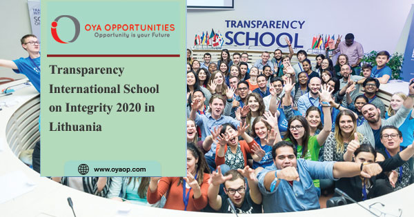 Transparency International School on Integrity 2020 in Lithuania