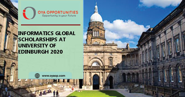 Informatics Global PhD Scholarships 2020